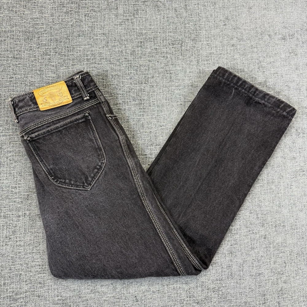 Sergio‎ Valente Jeans Men's 34x36* (30x27) Black Denim Western Hong Kong Vintage